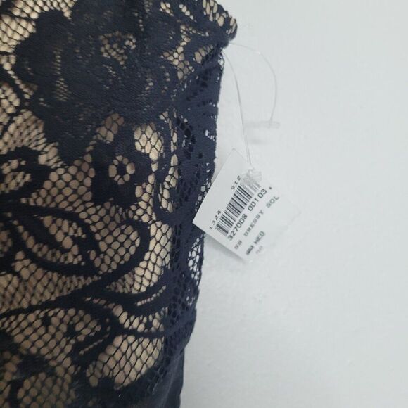 Vintage Wet Seal black tan lace whimsigoth witchy grunge going out top size med - Picture 4 of 6